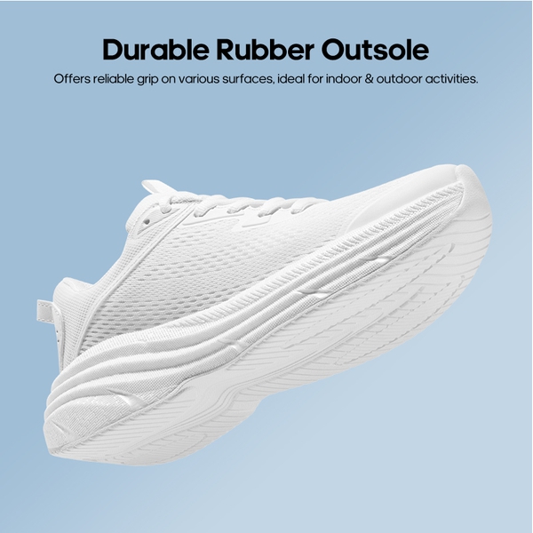 [FlexLife] Women's Lightweight Mesh Running Shoes - WHITE - 3